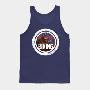 Mountain biking through the woods Tank Top